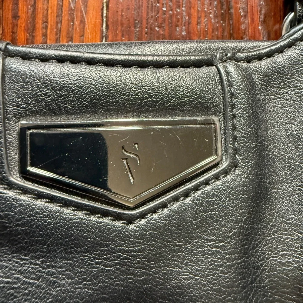 Simply Vera Wang Purse Handbag Shoulder Bag Black Gothic Biker